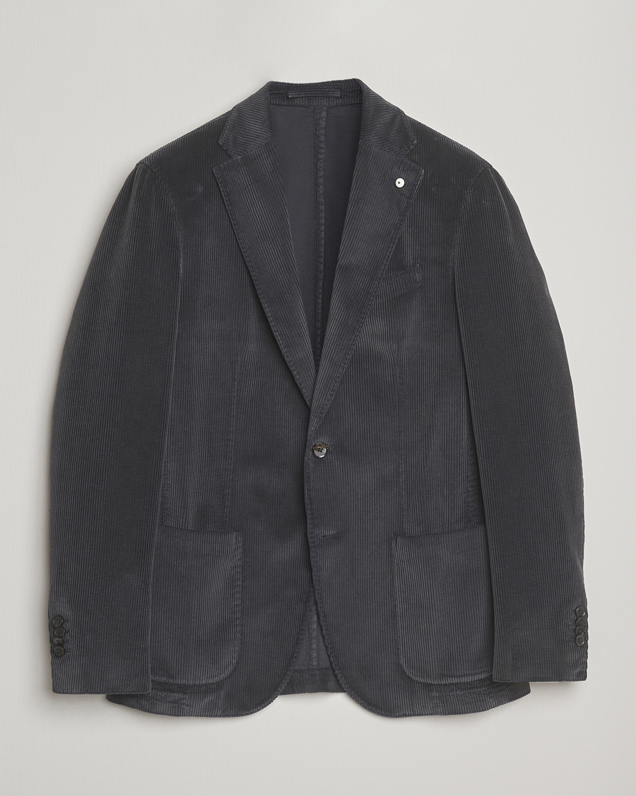 Hombres | Blazers | L.B.M. 1911 | Jack Corduroy Blazer Dark Grey