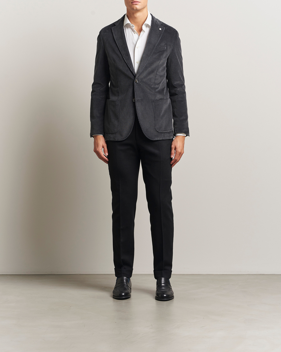 Hombres | Blazers | L.B.M. 1911 | Jack Corduroy Blazer Dark Grey