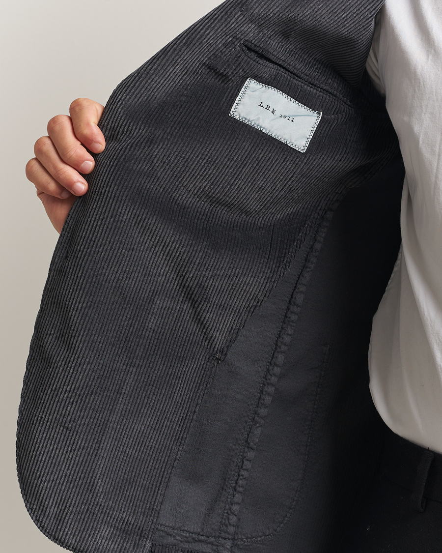 Hombres | Blazers | L.B.M. 1911 | Jack Corduroy Blazer Dark Grey