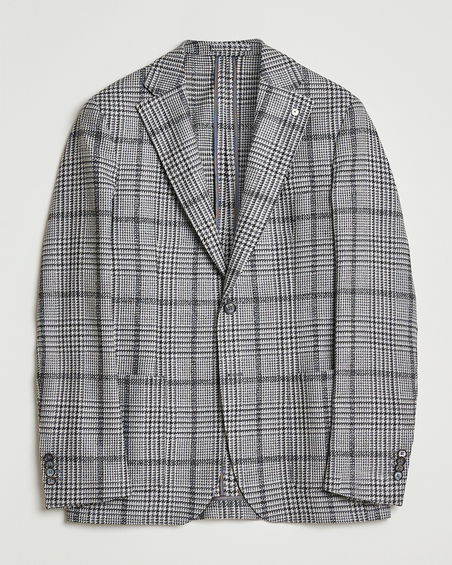 Hombres | Blazers | L.B.M. 1911 | Jack Checked Wool Blazer Grey