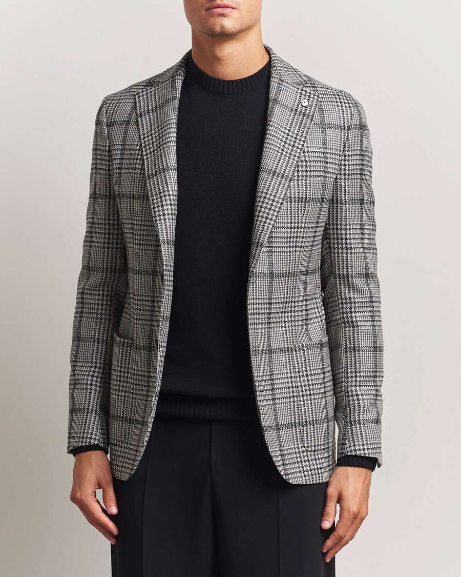 Hombres | Blazers | L.B.M. 1911 | Jack Checked Wool Blazer Grey