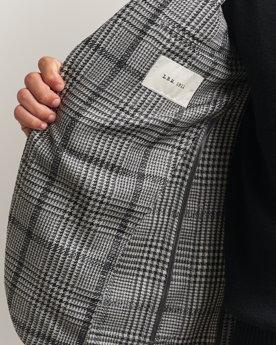 Hombres | Blazers | L.B.M. 1911 | Jack Checked Wool Blazer Grey