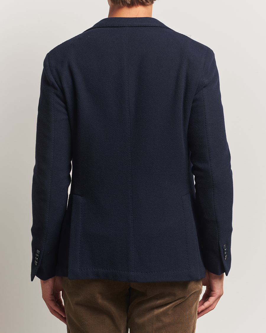 Hombres | Blazers | L.B.M. 1911 | Jack Fly Knitted Wool Blazer Navy
