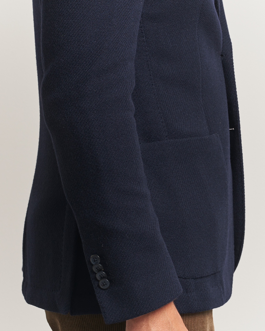 Hombres | Blazers | L.B.M. 1911 | Jack Fly Knitted Wool Blazer Navy