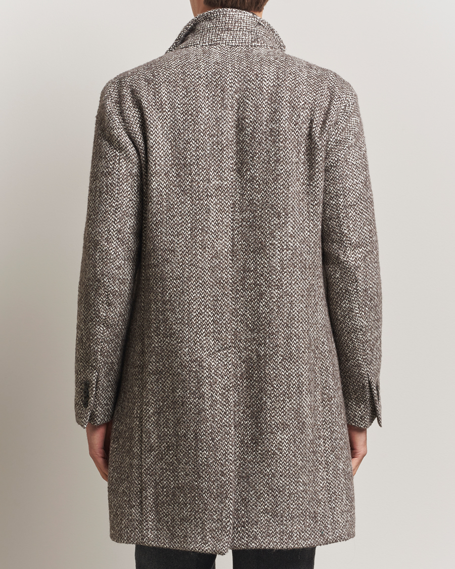 Hombres | Abrigos y chaquetas | L.B.M. 1911 | Structure Wool Coat Brown