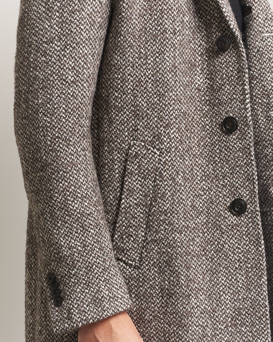Hombres | Abrigos y chaquetas | L.B.M. 1911 | Structure Wool Coat Brown