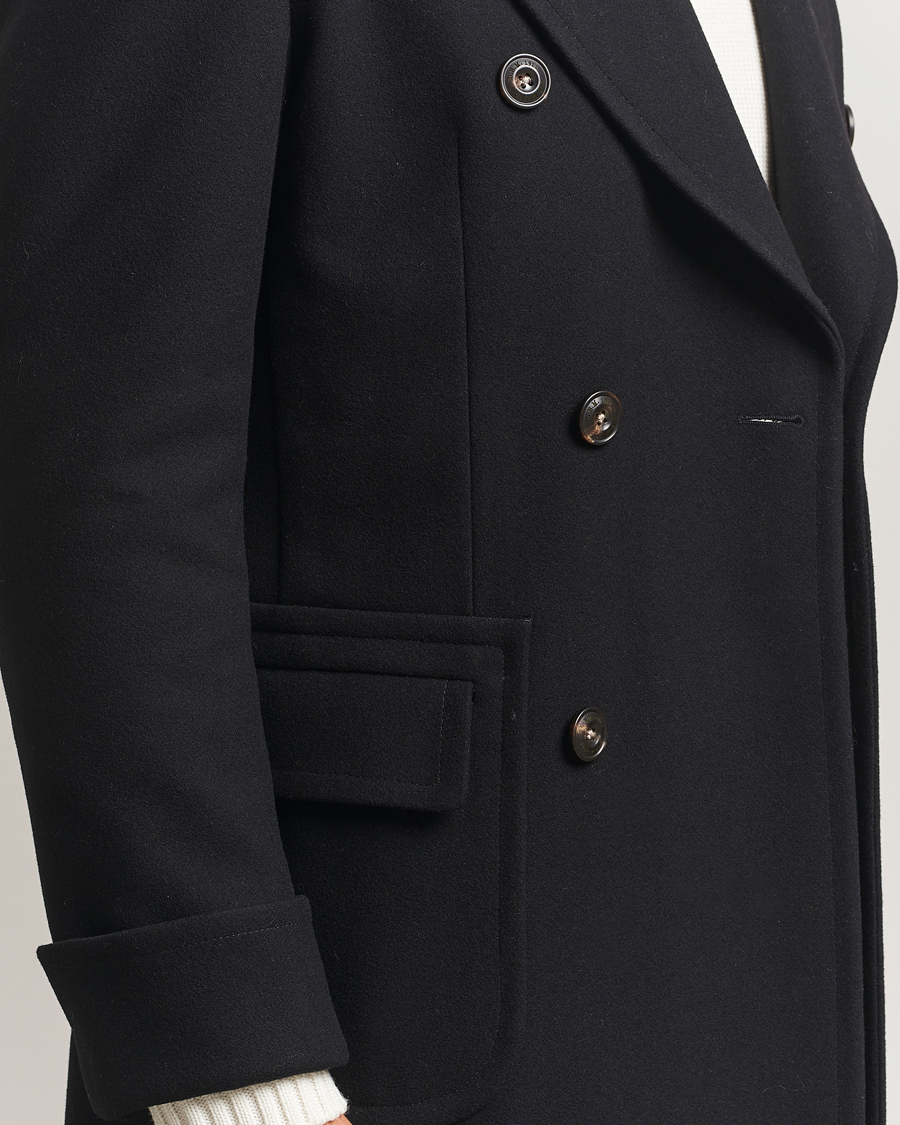 Hombres | Abrigos y chaquetas | L.B.M. 1911 | Double Breasted Wool/Cashmere Coat Black