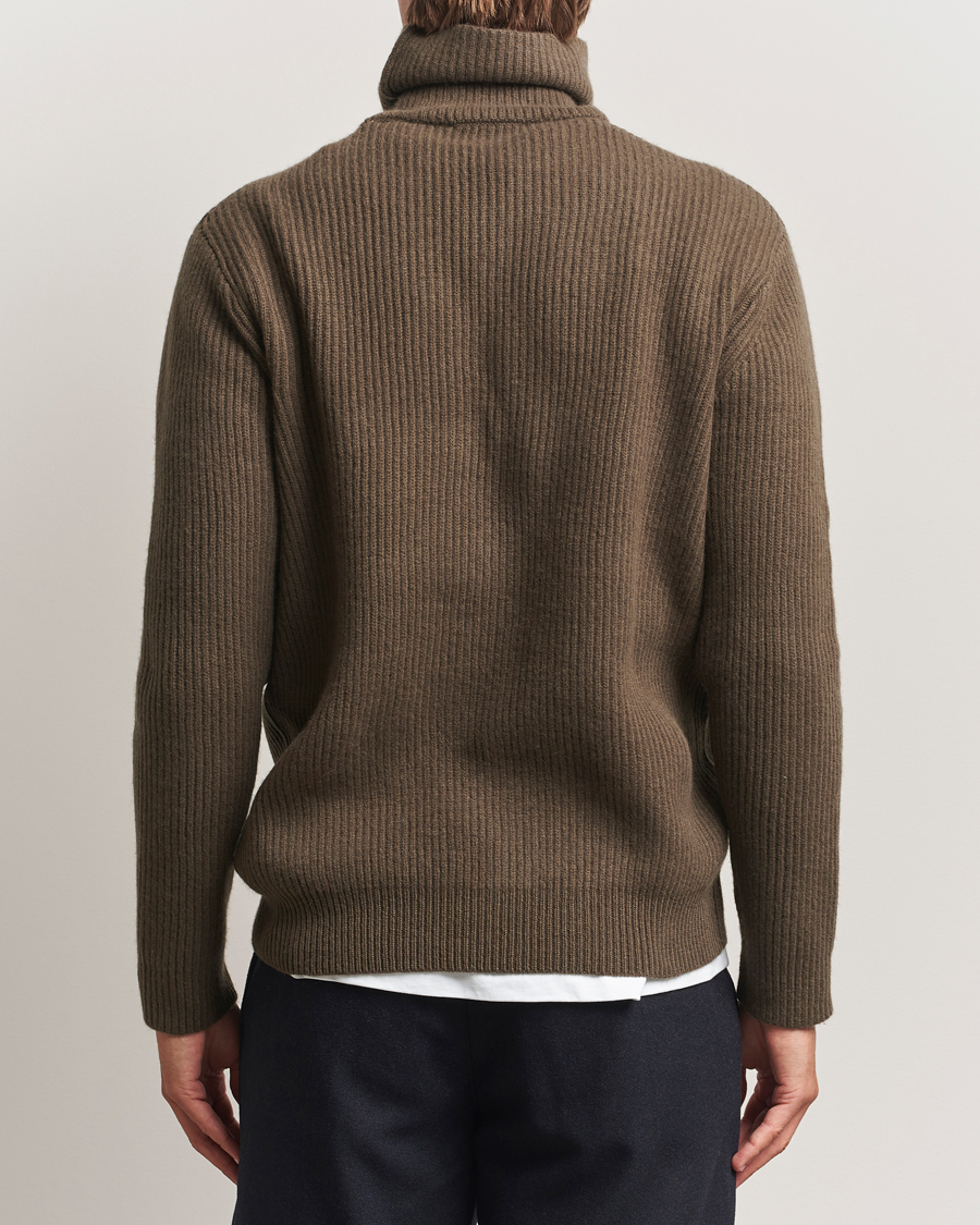 Hombres | Jerséis y prendas de punto | LES DEUX | Eddie Wool Rib Rollneck Teak