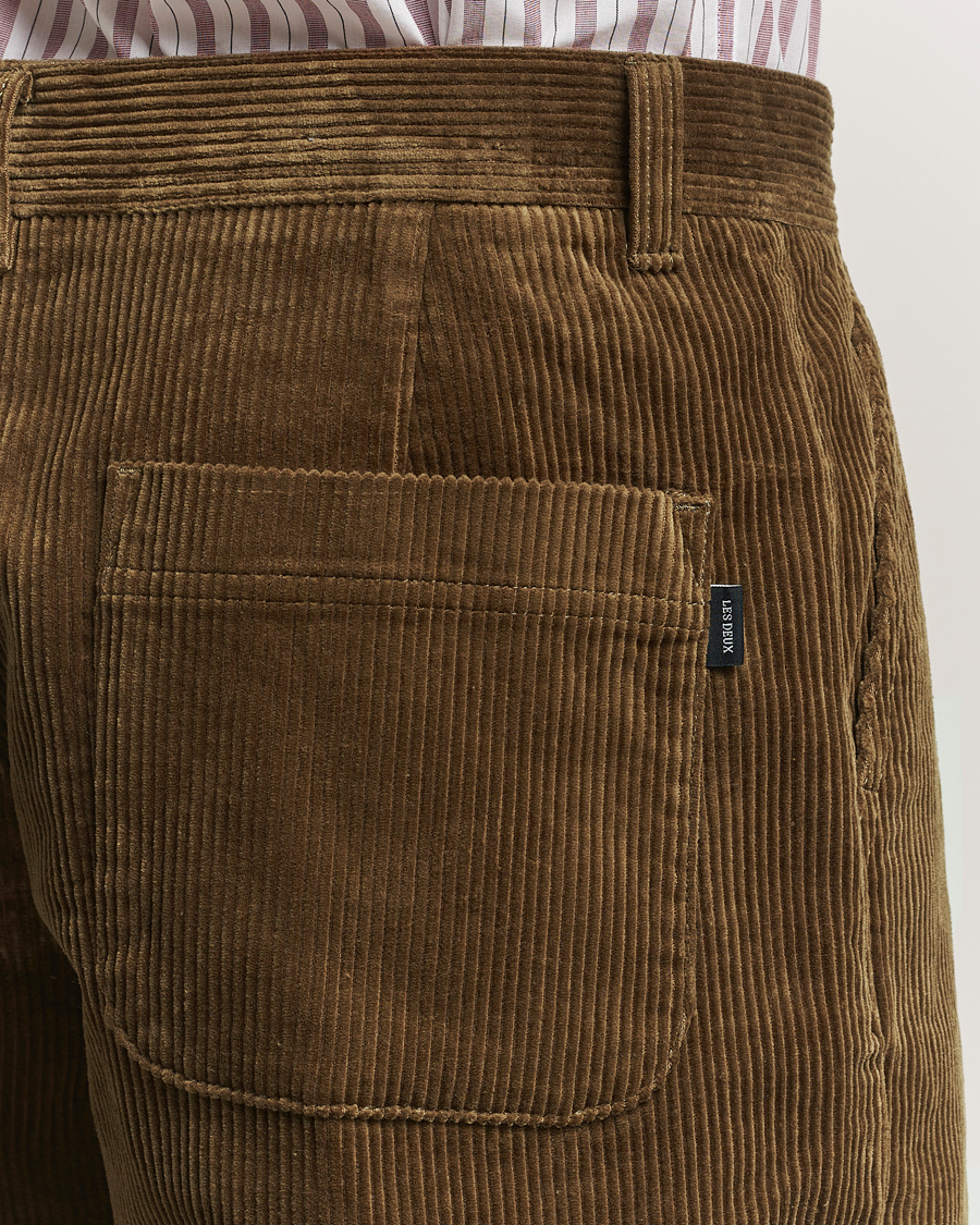 Hombres | Pantalones | LES DEUX | Kody Corduroy Pants Military Olive