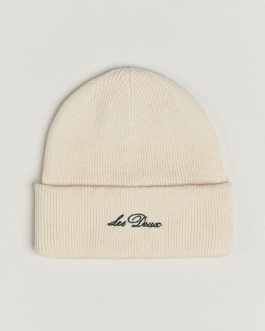 Hombres | Gorros | LES DEUX | Wayne Wool Beanie Ivory