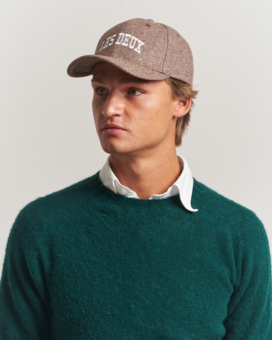 Hombres | Les Deux Wool Baseball Cap Mountain Gray | LES DEUX | Wool Baseball Cap Mountain Gray
