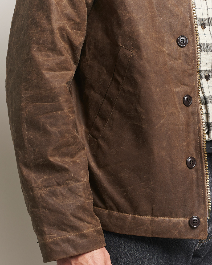 Hombres | Abrigos y chaquetas | Manifattura Ceccarelli | Deck Jacket Dark Tan