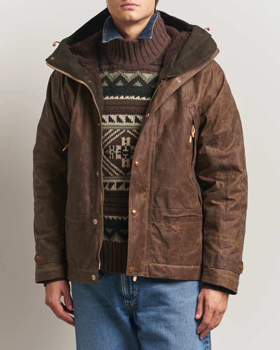Hombres | Abrigos y chaquetas | Manifattura Ceccarelli | Mountain Jacket Dark Tan