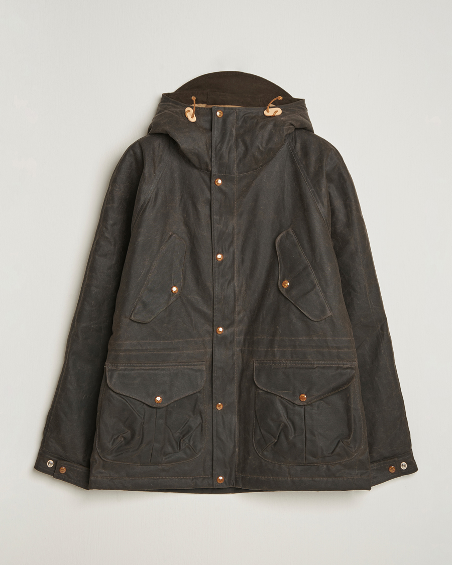 Hombres | Abrigos y chaquetas | Manifattura Ceccarelli | New Fisherman Parka Chocolate
