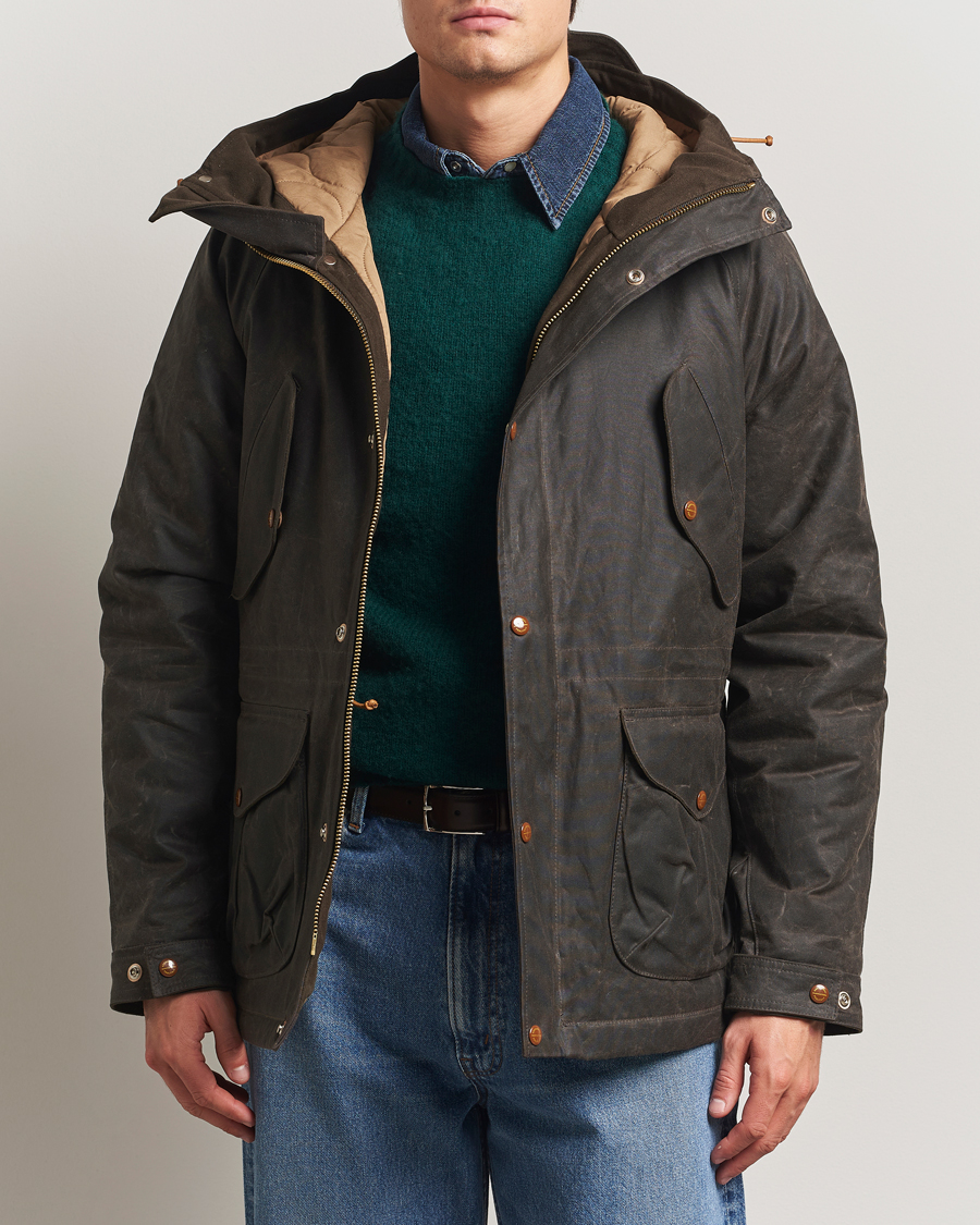 Hombres | Abrigos y chaquetas | Manifattura Ceccarelli | New Fisherman Parka Chocolate