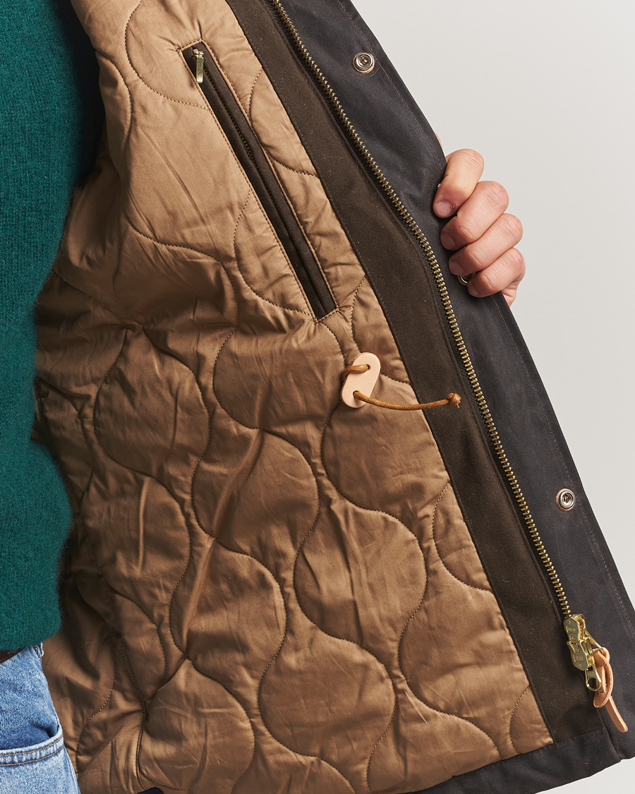 Hombres | Abrigos y chaquetas | Manifattura Ceccarelli | New Fisherman Parka Chocolate