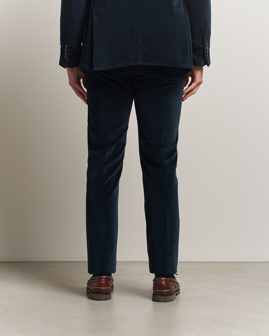 Hombres | Pantalones | Massimo Alba | Mauko Velvet Trousers Navy