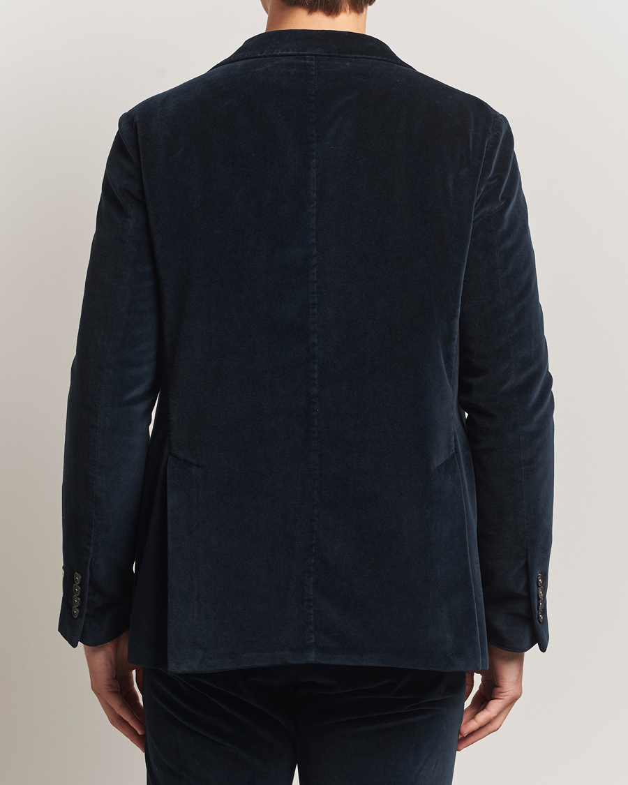 Hombres | Blazers | Massimo Alba | Catch Velvet Blazer Navy