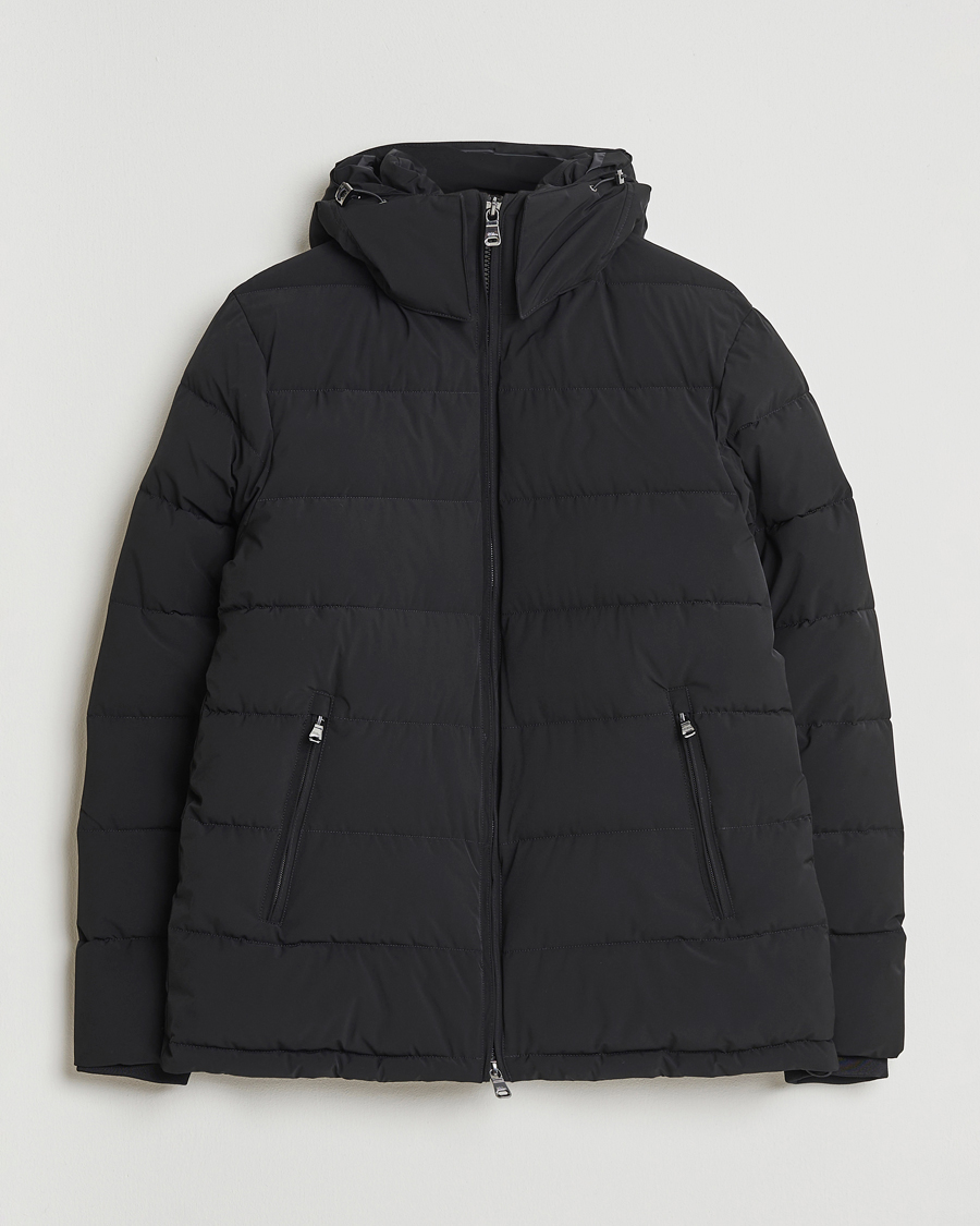 Hombres | Abrigos y chaquetas | Oscar Jacobson | Hooded Puffer Jacket Black