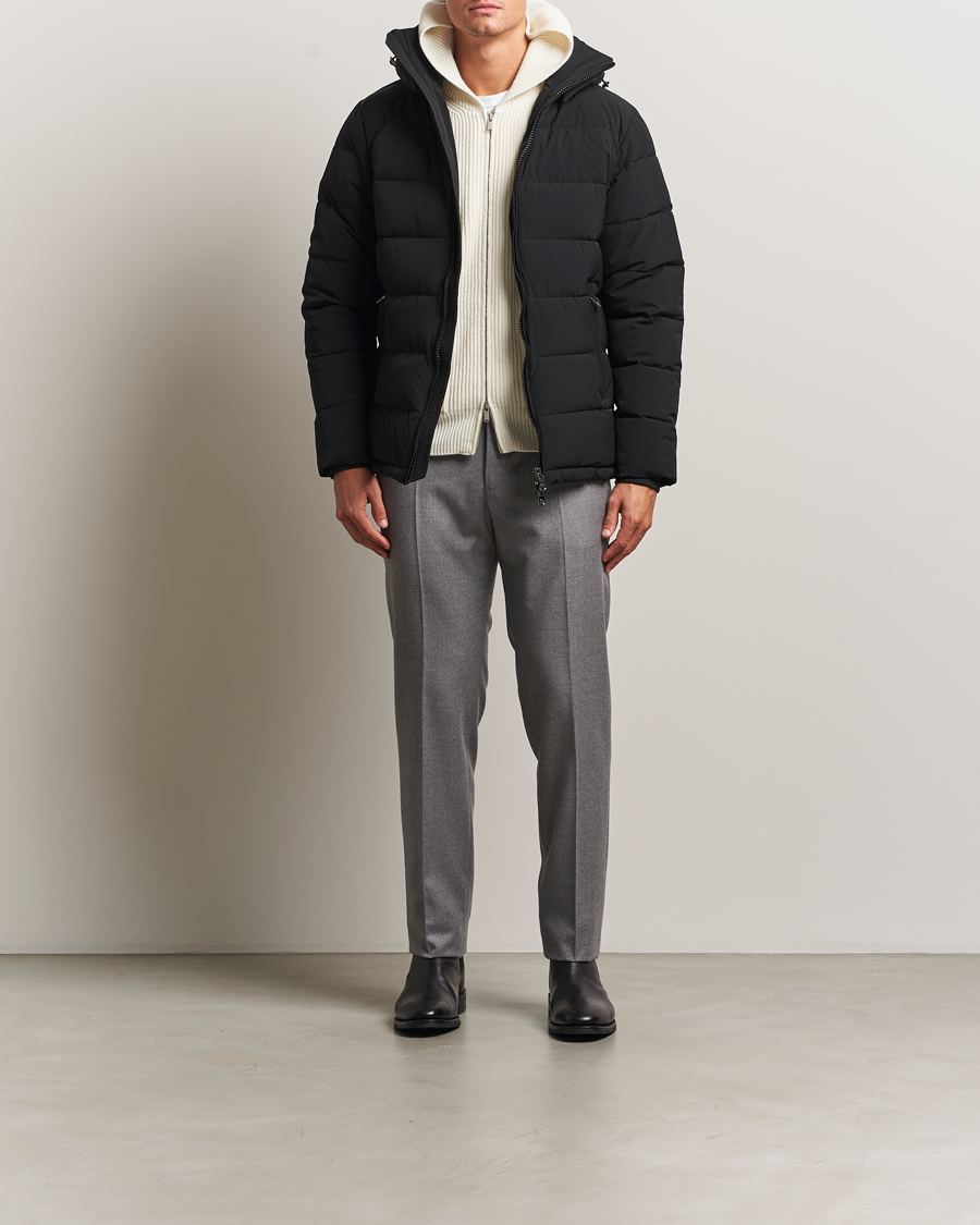 Hombres | Abrigos y chaquetas | Oscar Jacobson | Hooded Puffer Jacket Black