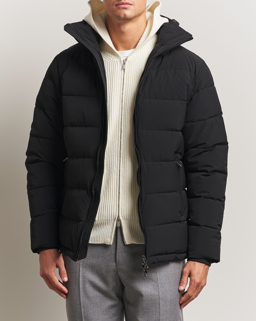 Hombres | Abrigos y chaquetas | Oscar Jacobson | Hooded Puffer Jacket Black