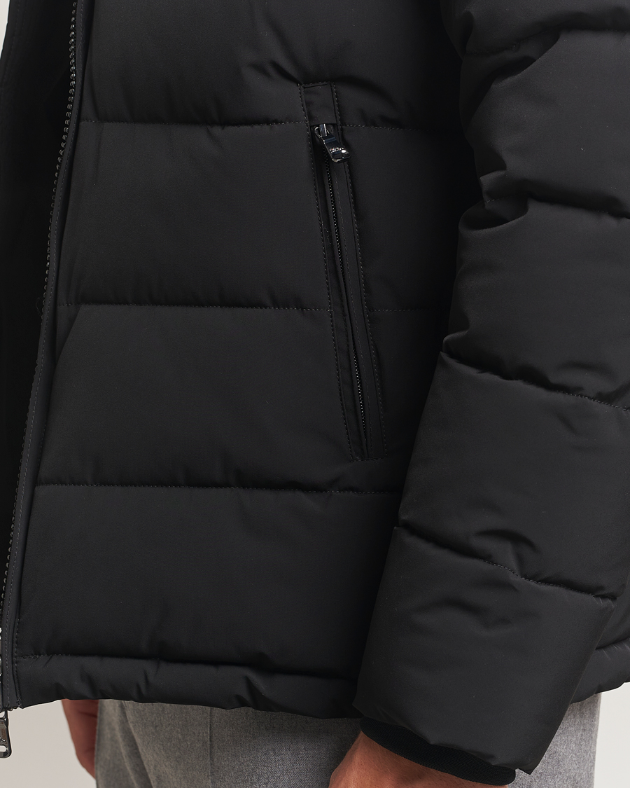 Hombres | Abrigos y chaquetas | Oscar Jacobson | Hooded Puffer Jacket Black