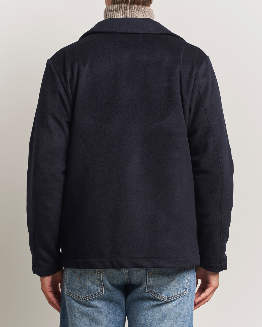 Hombres | Abrigos y chaquetas | Oscar Jacobson | Maddan Wool/Cashmere Shirt Jacket Navy