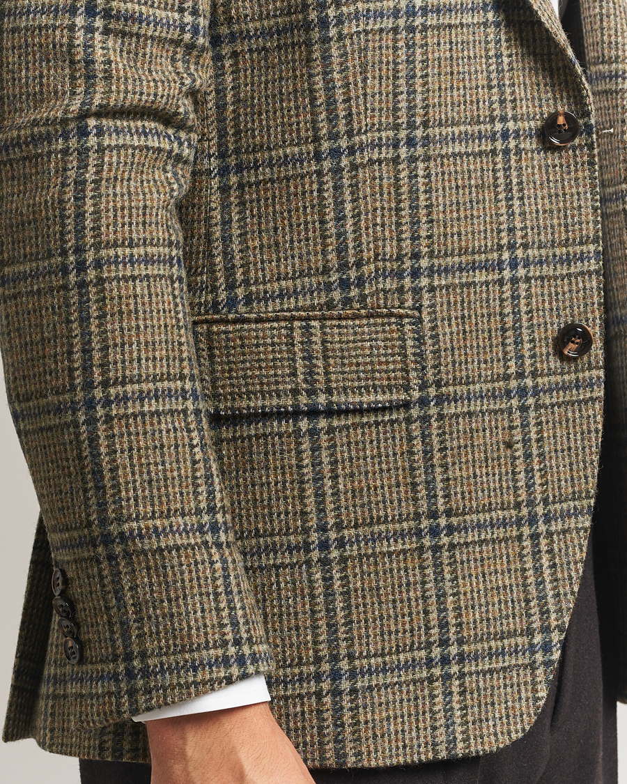 Hombres | Blazers | Oscar Jacobson | Fogerty Moon Tweed Blazer Green