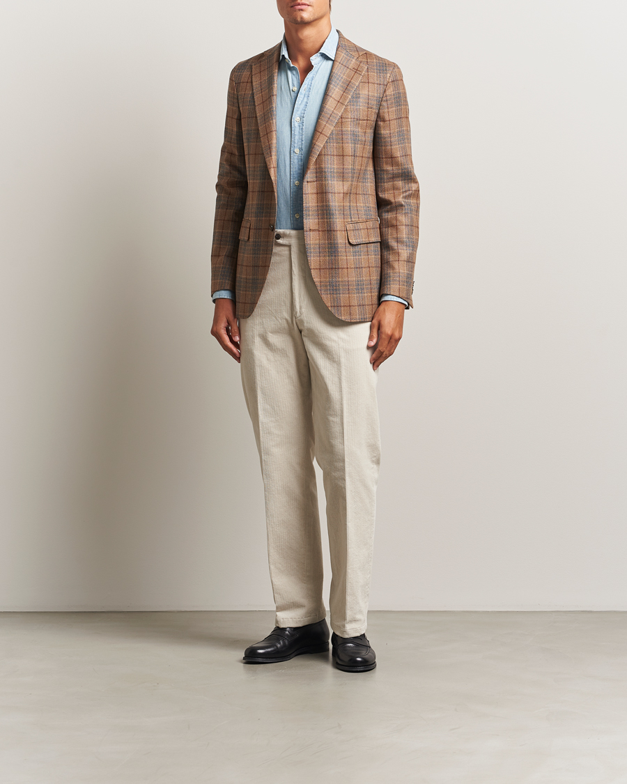 Hombres | Pantalones | Oscar Jacobson | Del S Straight Pants White