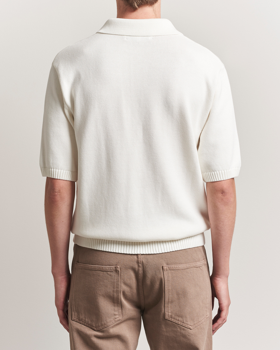 Hombres | Polos | Palmes | Cotton Knit Polo Off White
