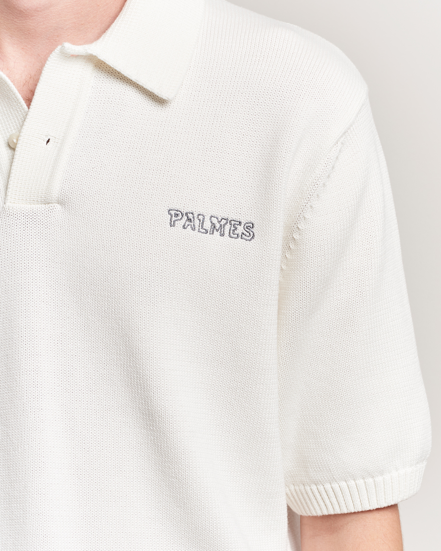 Hombres | Polos | Palmes | Cotton Knit Polo Off White