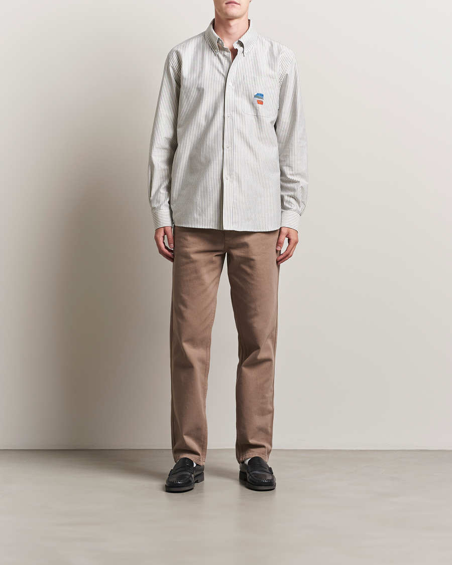 Hombres | Camisas | Palmes | Deuce Oxford Shirt Light Blue Stripe