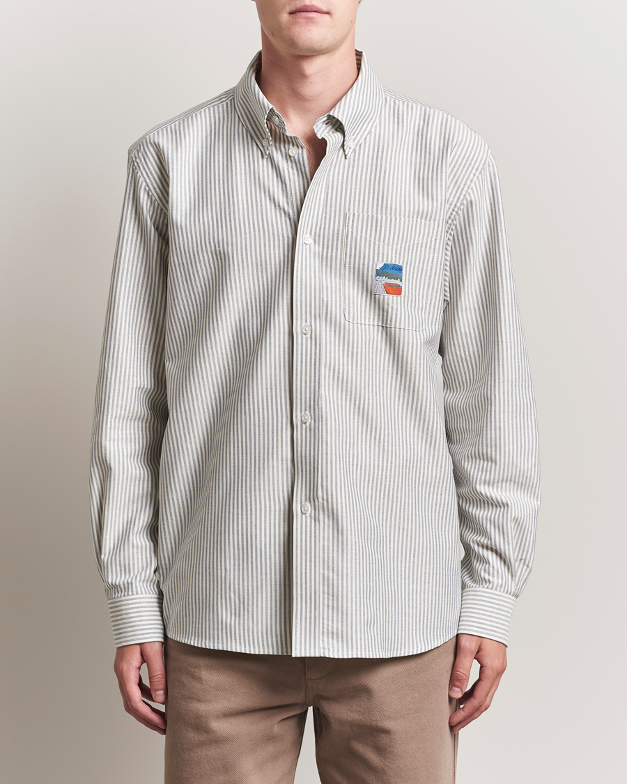 Hombres | Camisas | Palmes | Deuce Oxford Shirt Light Blue Stripe