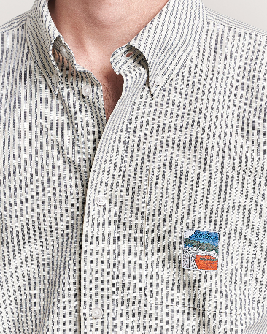 Hombres | Camisas | Palmes | Deuce Oxford Shirt Light Blue Stripe