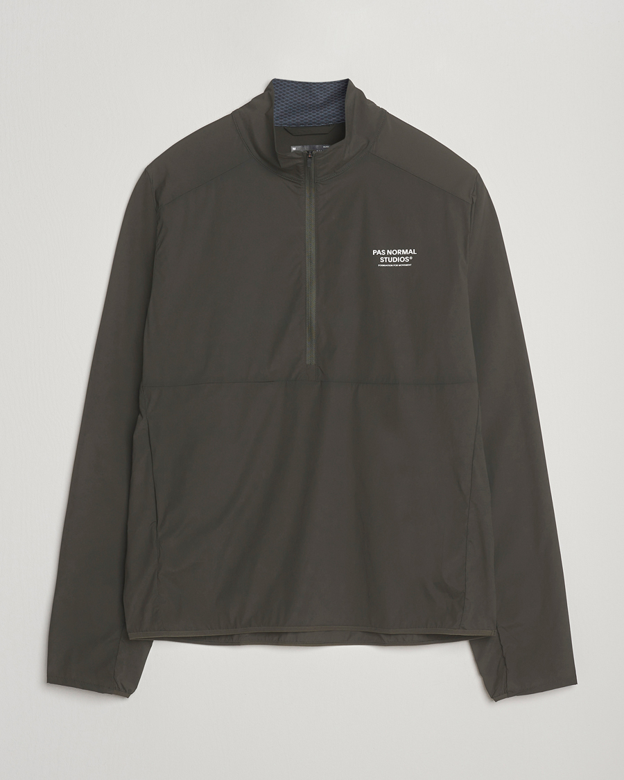 Hombres | Abrigos y chaquetas | Pas Normal Studios | Balance Half Zip Jacket Dark Olive