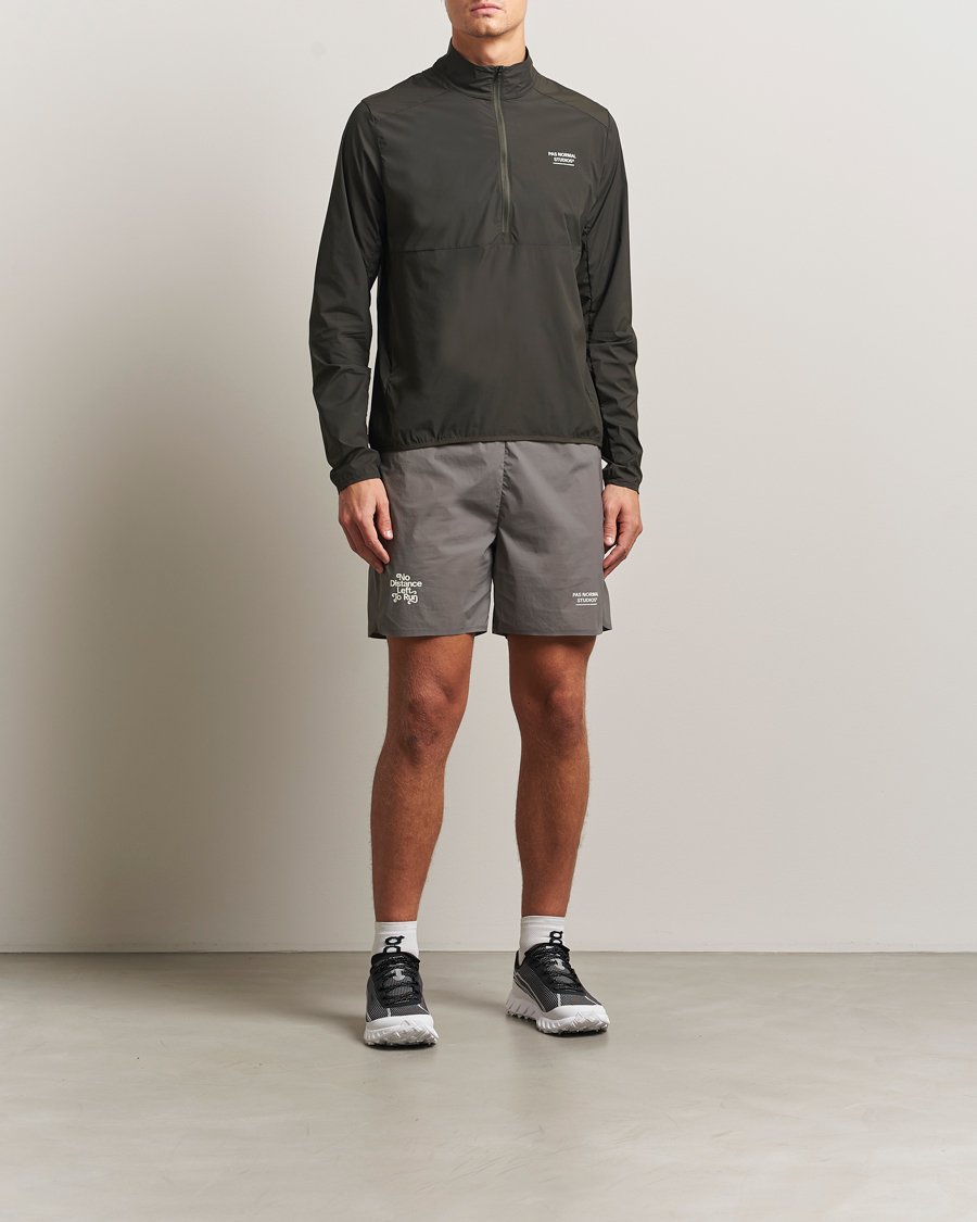 Hombres | Abrigos y chaquetas | Pas Normal Studios | Balance Half Zip Jacket Dark Olive