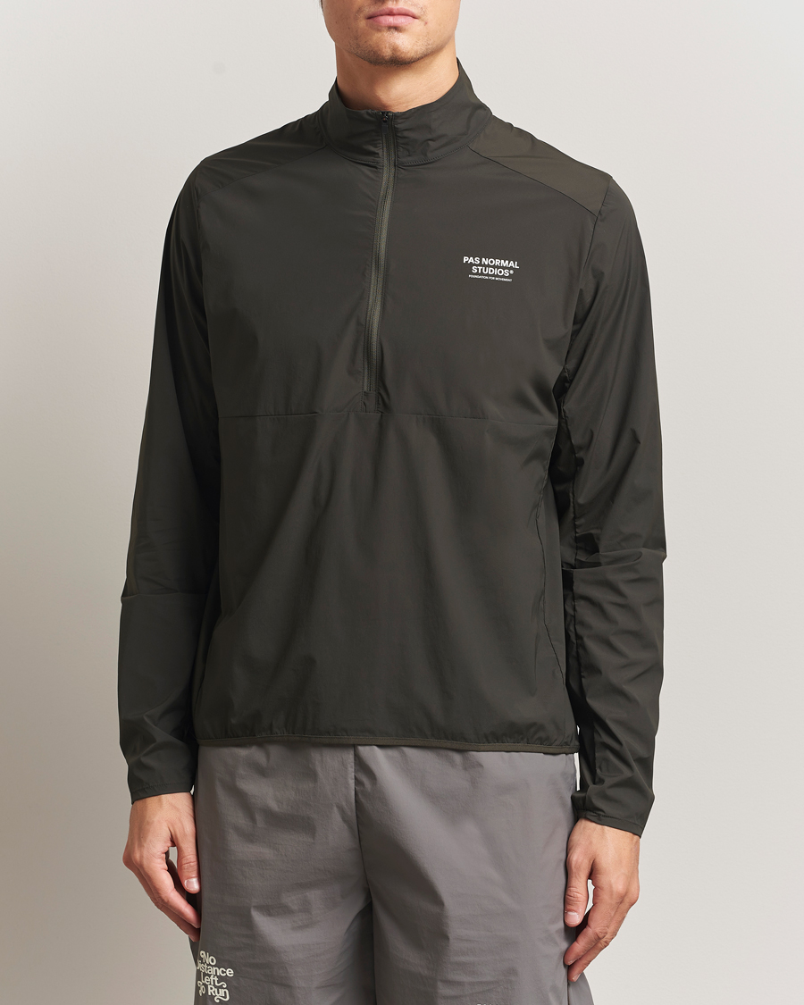 Hombres | Abrigos y chaquetas | Pas Normal Studios | Balance Half Zip Jacket Dark Olive