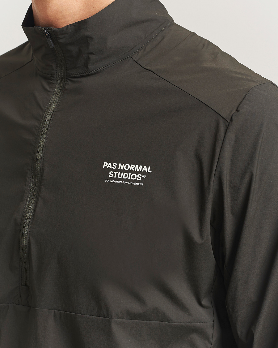 Hombres | Abrigos y chaquetas | Pas Normal Studios | Balance Half Zip Jacket Dark Olive