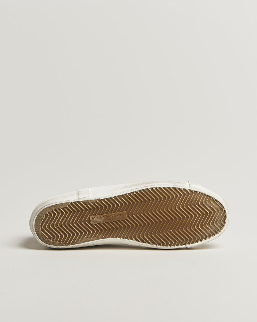Hombres | Zapatillas | Philippe Model | Prsx Low Top Leather Sneakers White/Black