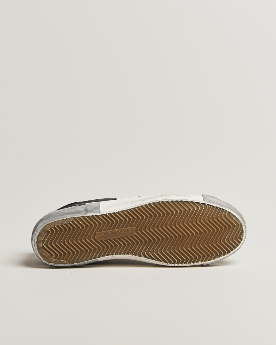 Hombres | Zapatillas | Philippe Model | Prsx Low Top Leather Sneakers Black/Silver