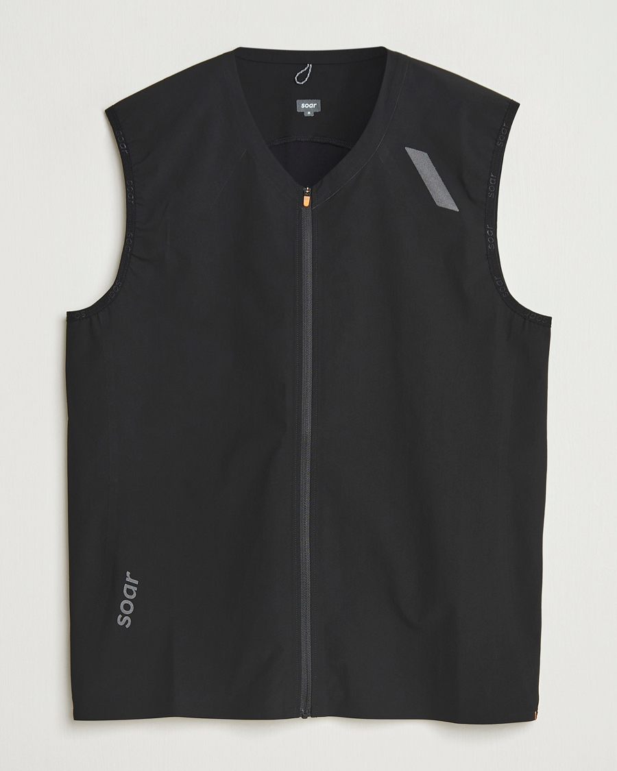Hombres | Chalecos | SOAR Running | Rainout Gilet Black