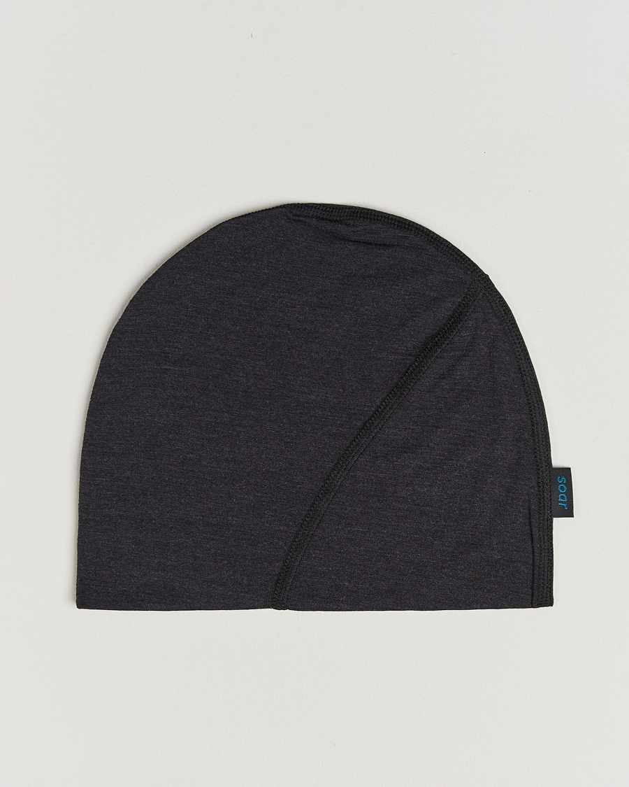 Hombres | SOAR Running Silk Merino Beanie Dark Grey | SOAR Running | Silk Merino Beanie Dark Grey