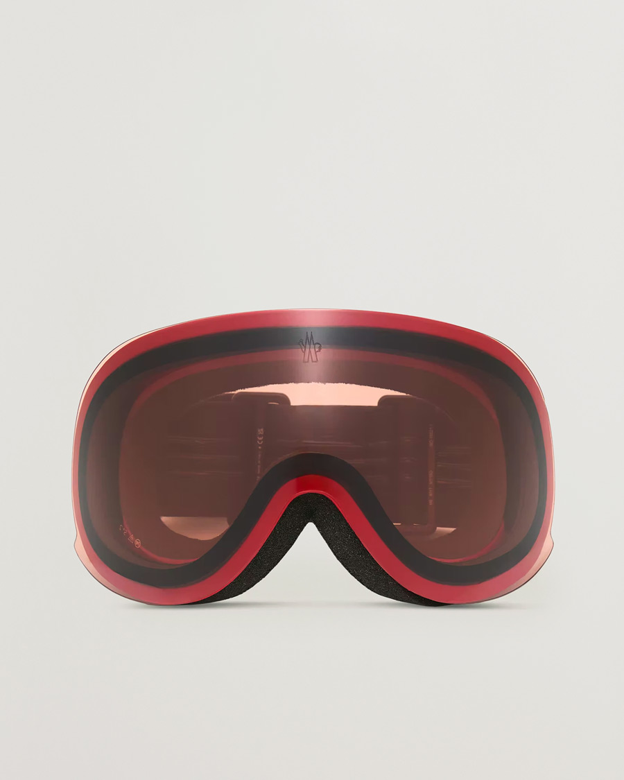Hombres | Gafas de sol | Moncler Lunettes | 0ME8017 Ski Goggles Black/Red