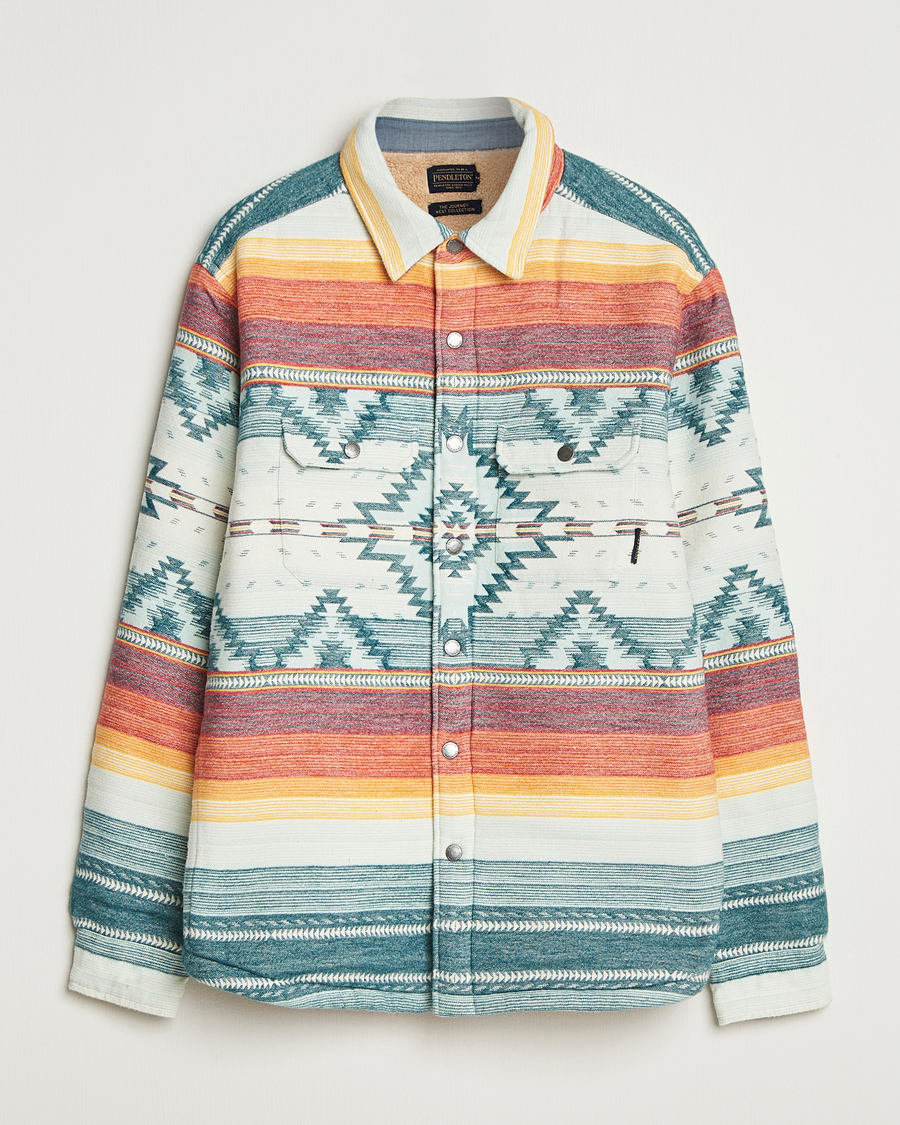 Hombres | Jerséis y prendas de punto | Pendleton | Bay City Teddy Lined Shirt Jacket Saltillo Stripe