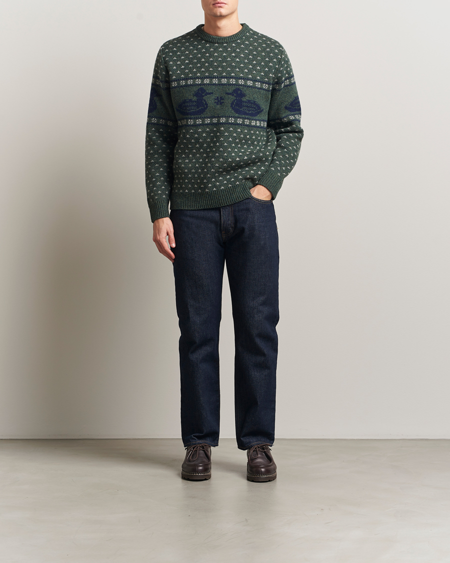 Hombres | Jerséis y prendas de punto | Pendleton | Wool Duck Sweater Green
