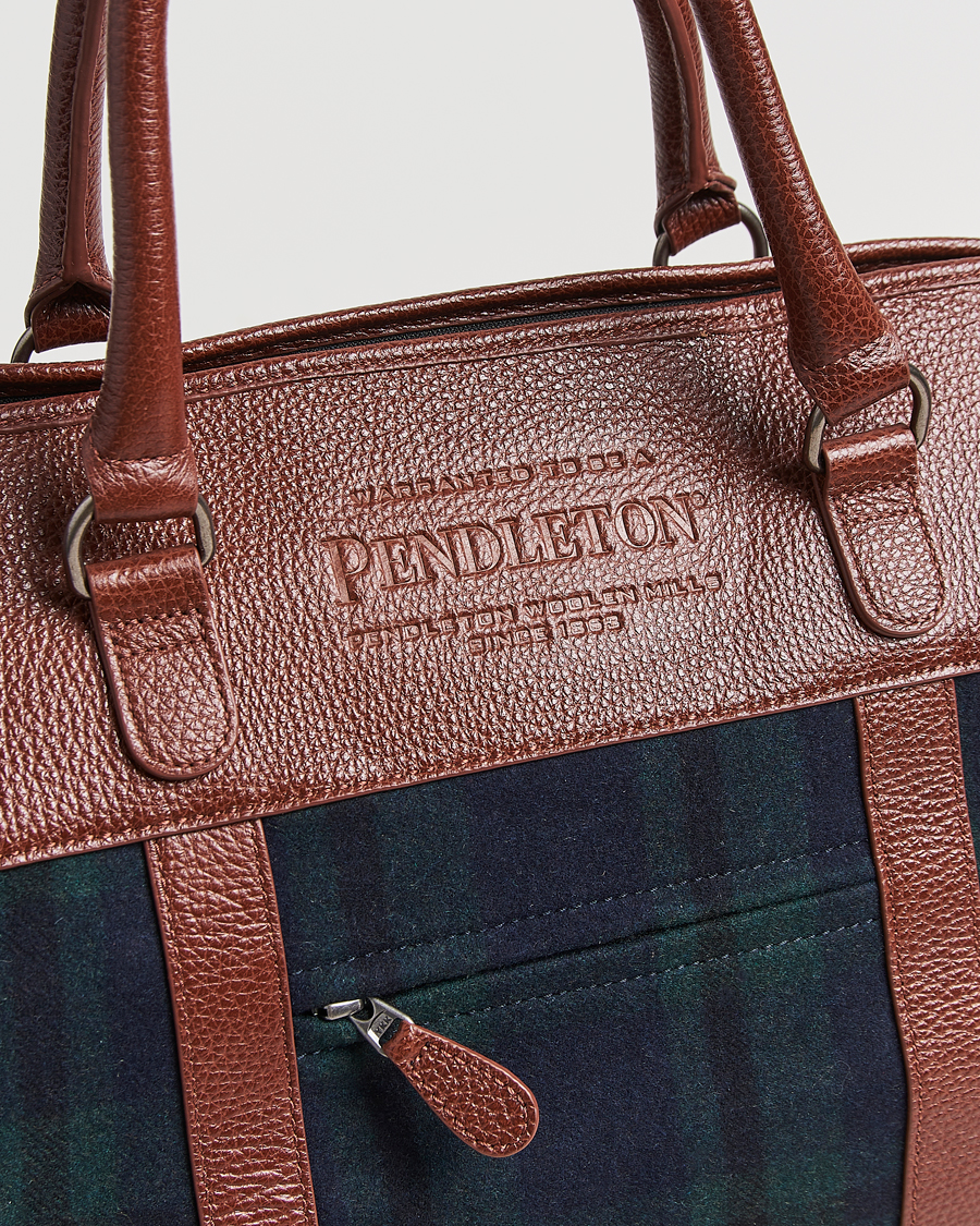Hombres | Pendleton Wool Weekend Bag Blackwatch Tartan | Pendleton | Wool Weekend Bag Blackwatch Tartan