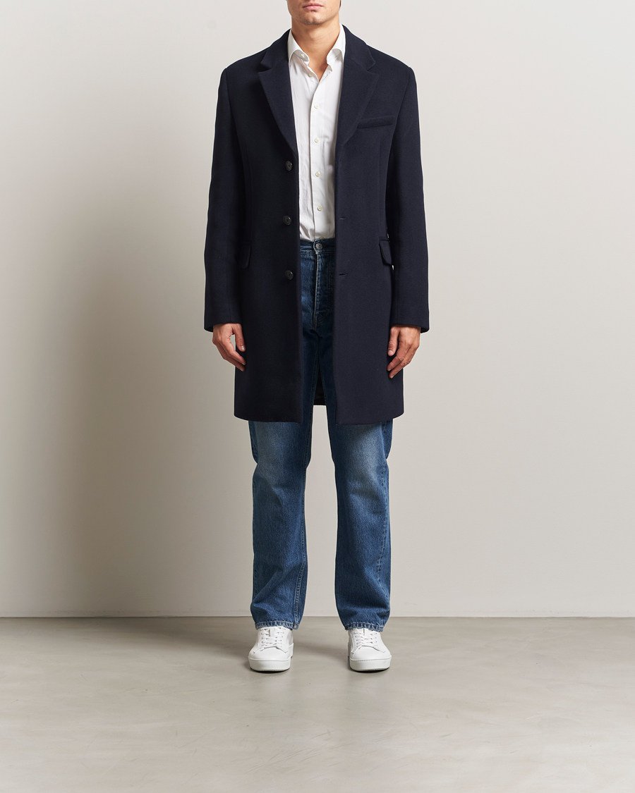 Hombres | Abrigos y chaquetas | Filippa K | William Wool Coat Navy