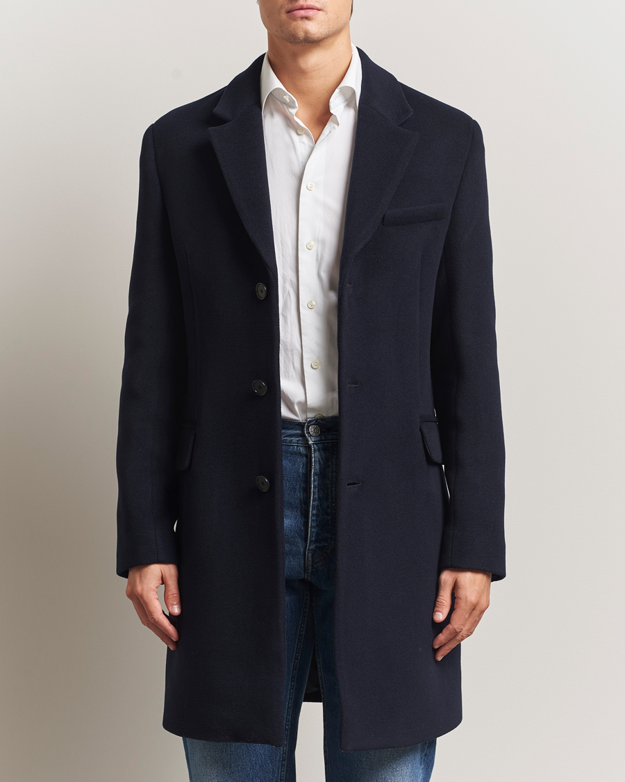 Hombres | Abrigos y chaquetas | Filippa K | William Wool Coat Navy