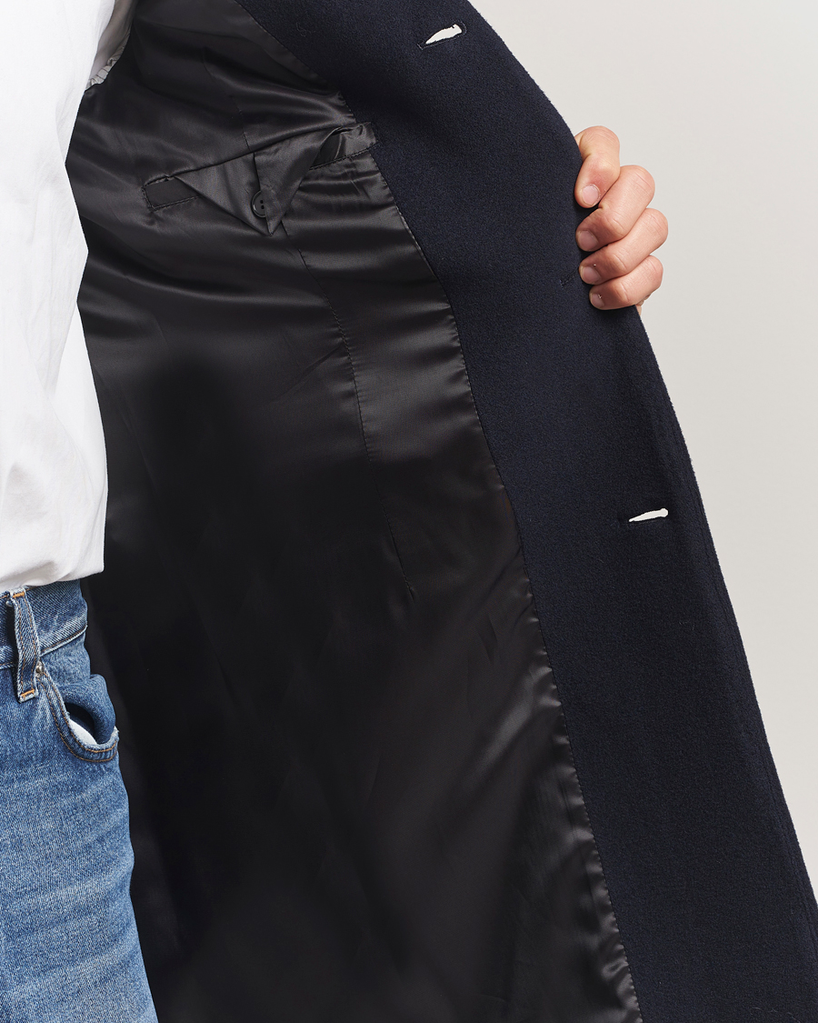 Hombres | Abrigos y chaquetas | Filippa K | William Wool Coat Navy