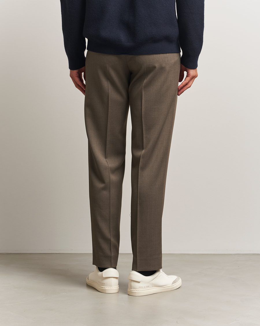 Hombres | Pantalones | Filippa K | Theo Relaxed Wool Trousers Driftwood